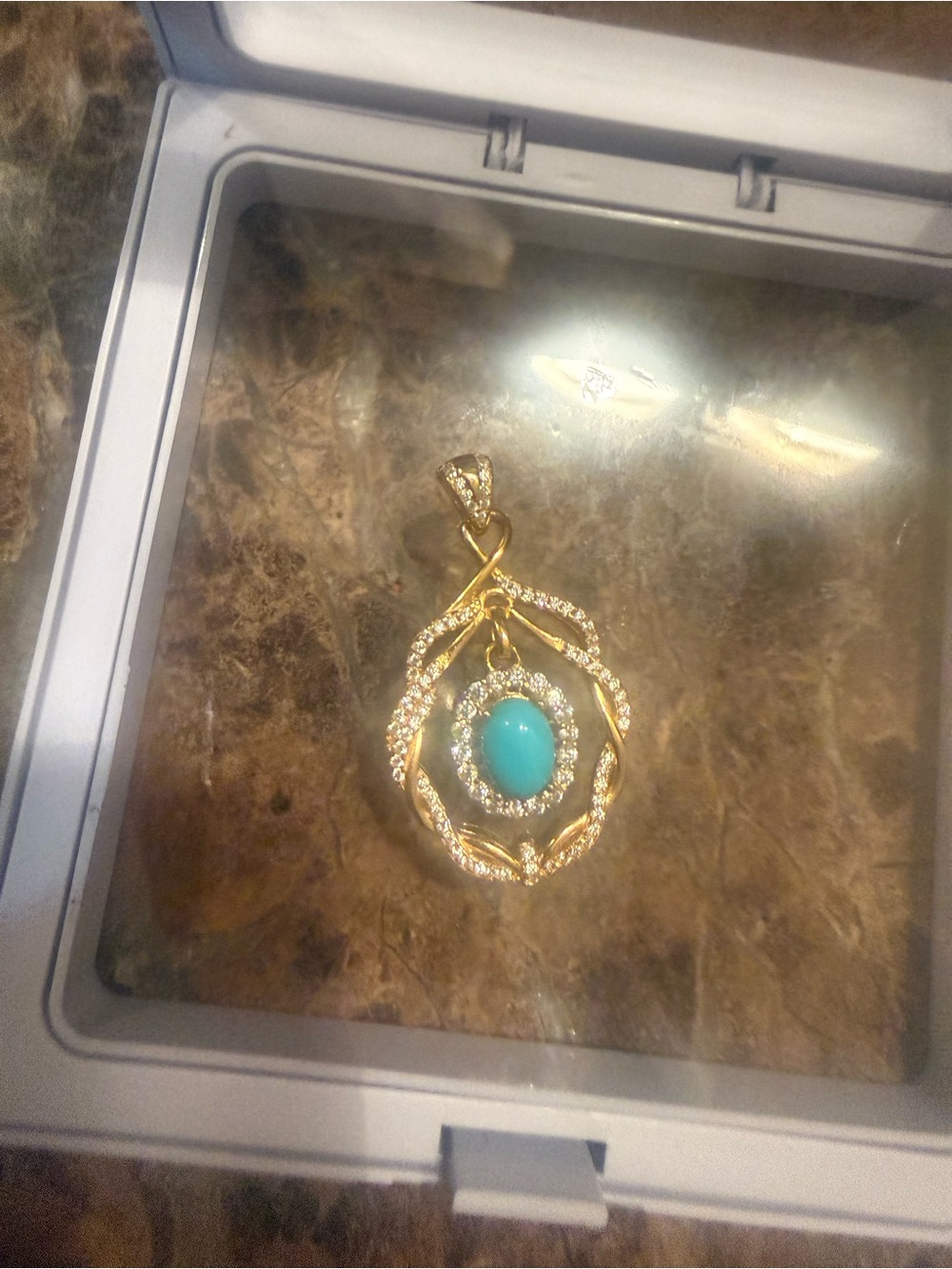 Sterling silver turquoise pendant